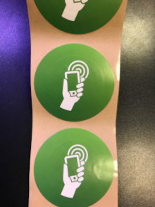 RFID метки круглые с логотипом