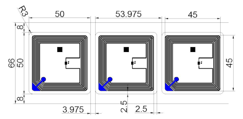 Раскладка в рулоне RFID меток-наклеек